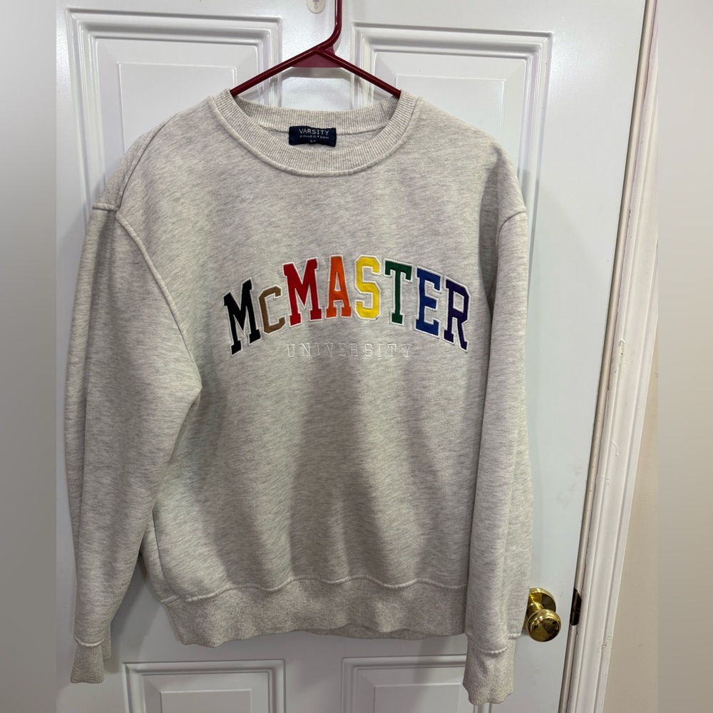 Varsity Multicolor Logo Crewneck Sweater